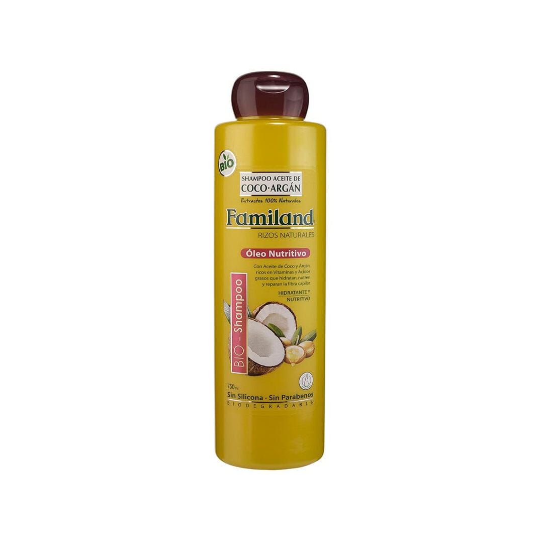 Shampoo Aceite Coco Oleo Micelar Argan Nutritivo/Reparador 750mL (Familand) Familand
